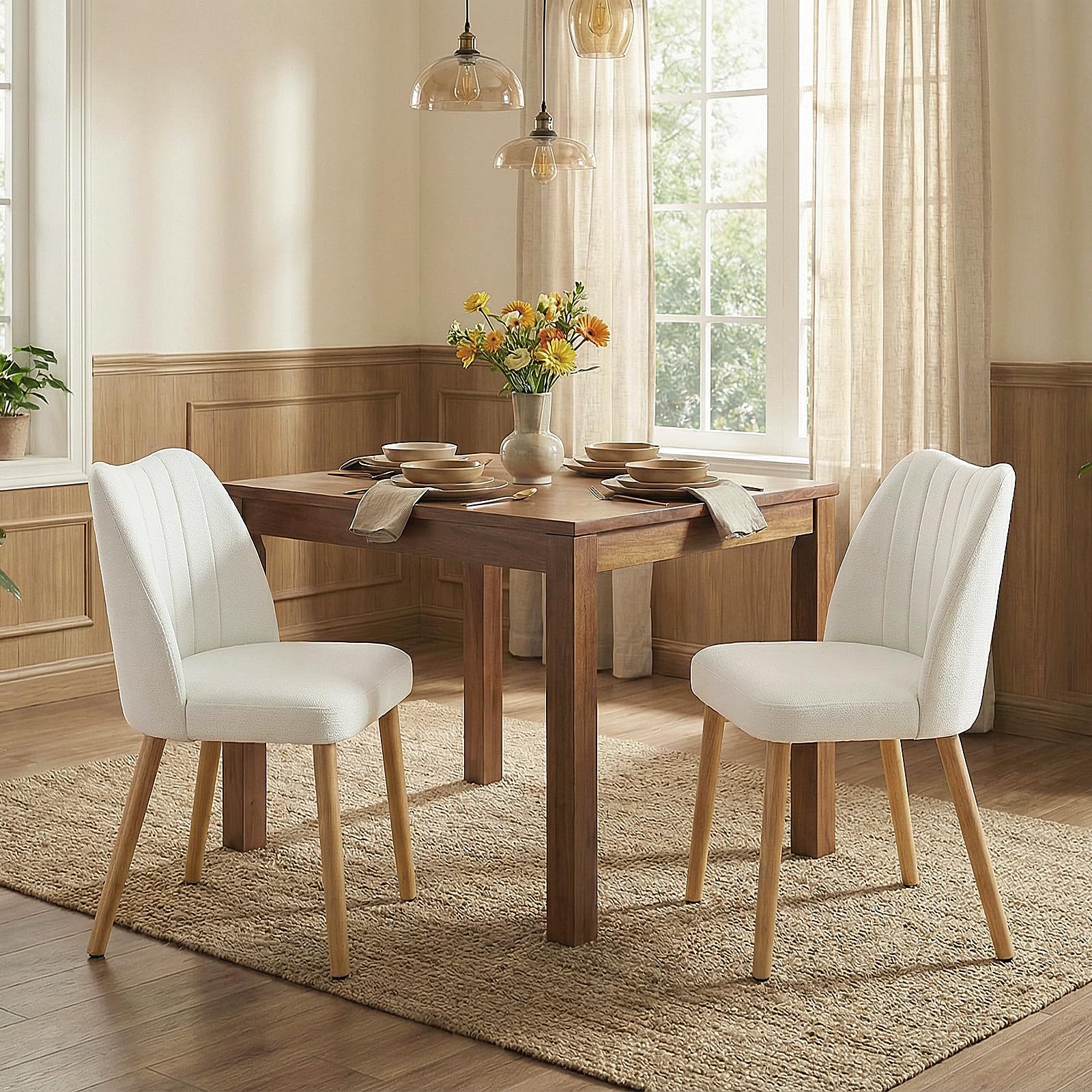 Adirondack Chair Wood - Juego de 2 sillas de comedor