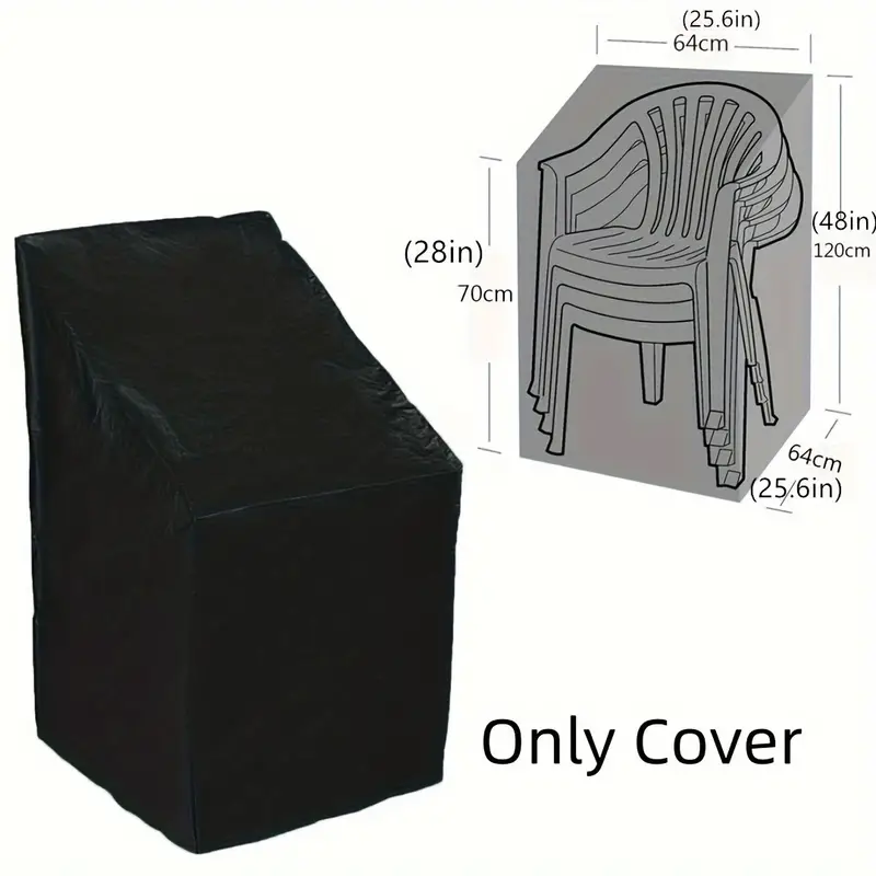 Outdoor Furniture Weatherproof - Funda Protectora para Sillas Apilables de