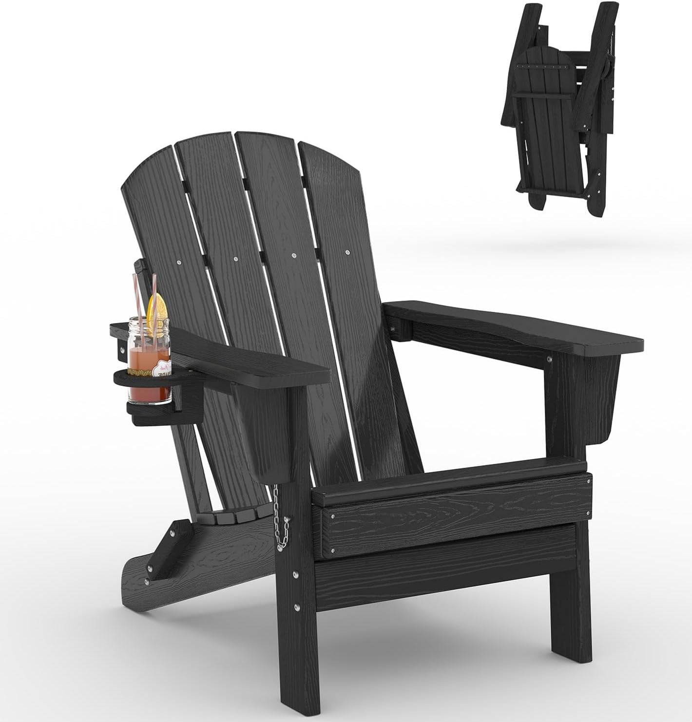 Adirondack Chair Wood - Silla Adirondack Plegable de Plástico HDPE