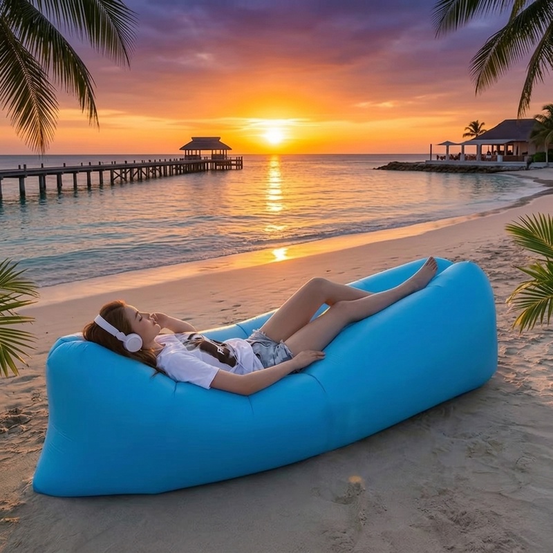 Outdoor Furniture Weatherproof - Sofá Inflable Portátil, Inflado Rápido, Resistente