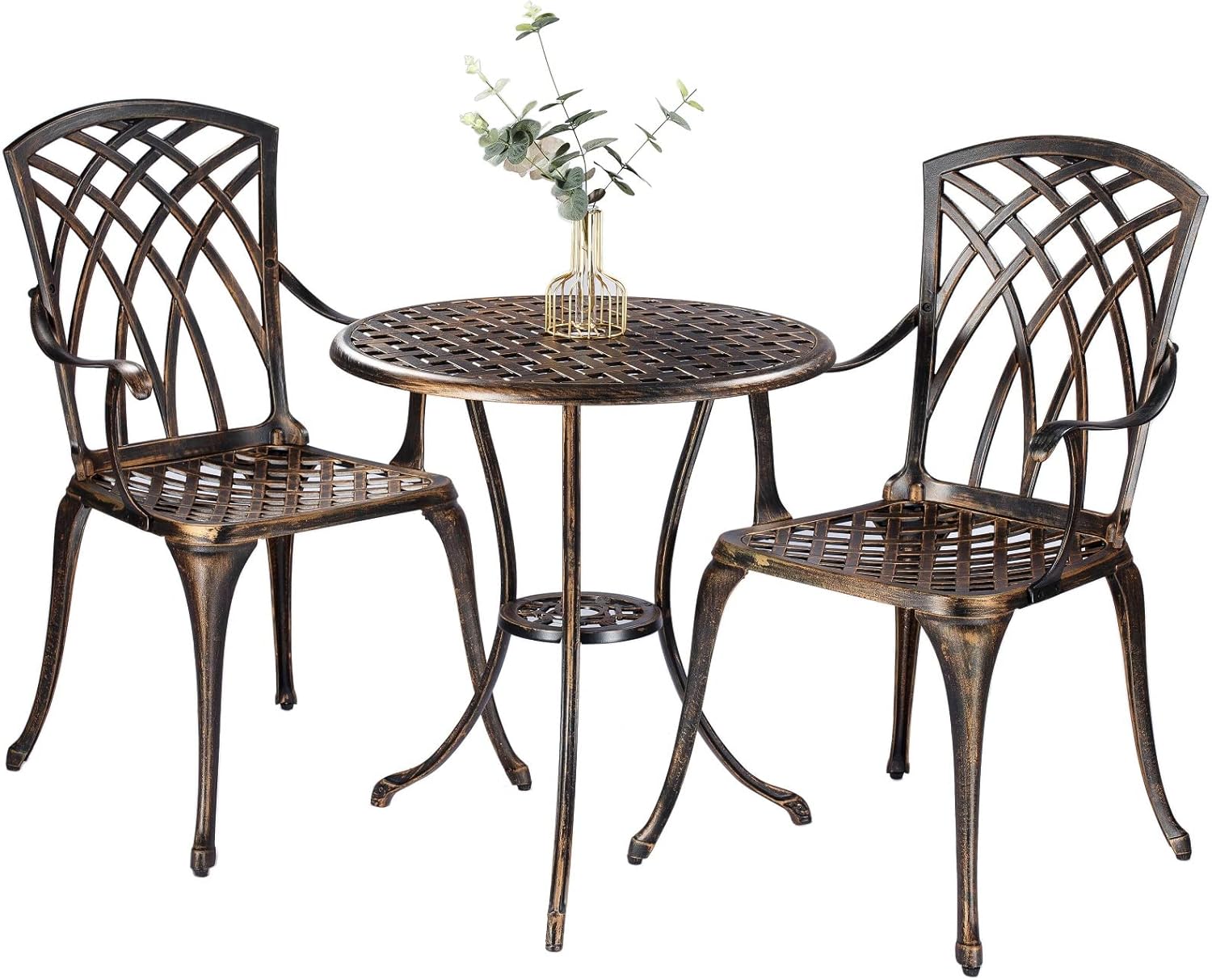 Outdoor Furniture Sofa - Conjunto de bistró de 3 piezas