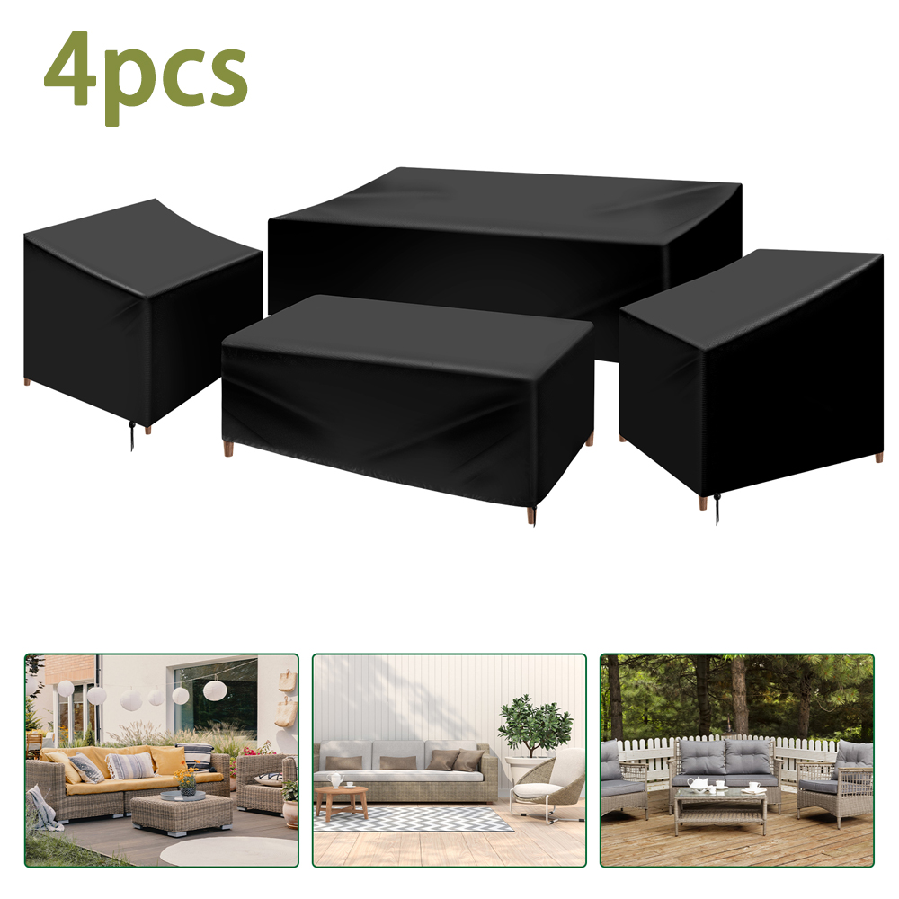 Outdoor Furniture Weatherproof - Juego de fundas para muebles de