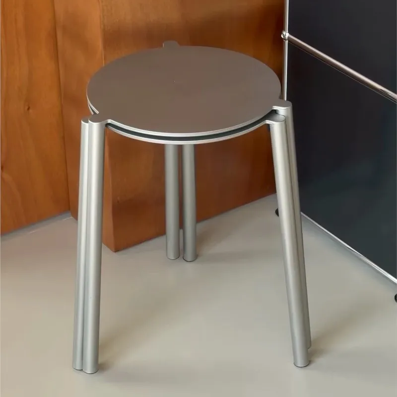 Outdoor Furniture Italian - Taburete de Estilo Metálico Minimalista Italiano,