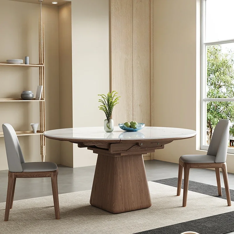 Outdoor Furniture Kids - Mesa de Comedor Extensible Redonda de