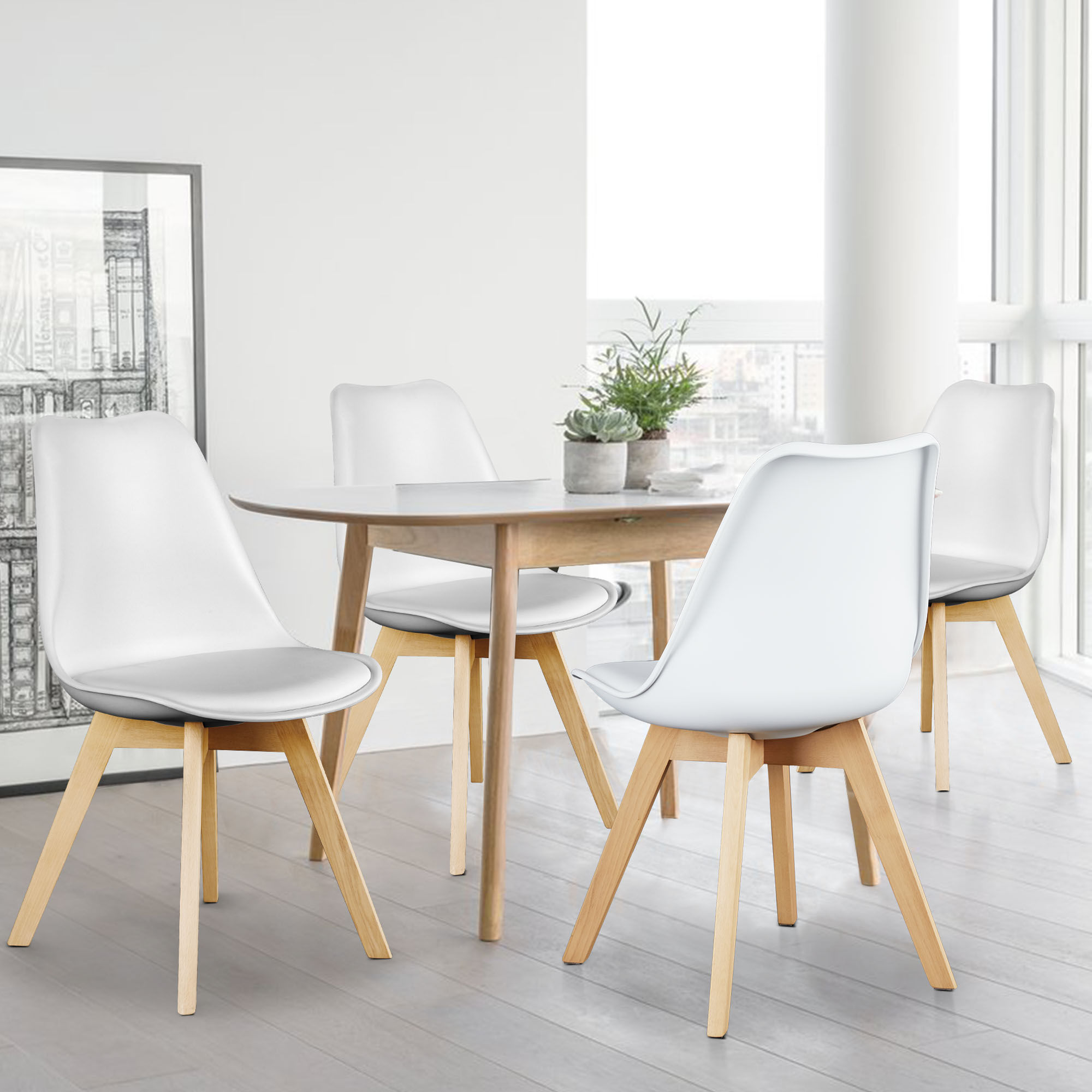JHK Sillas de comedor de cuero - Adirondack Chair Wood reseña y precio