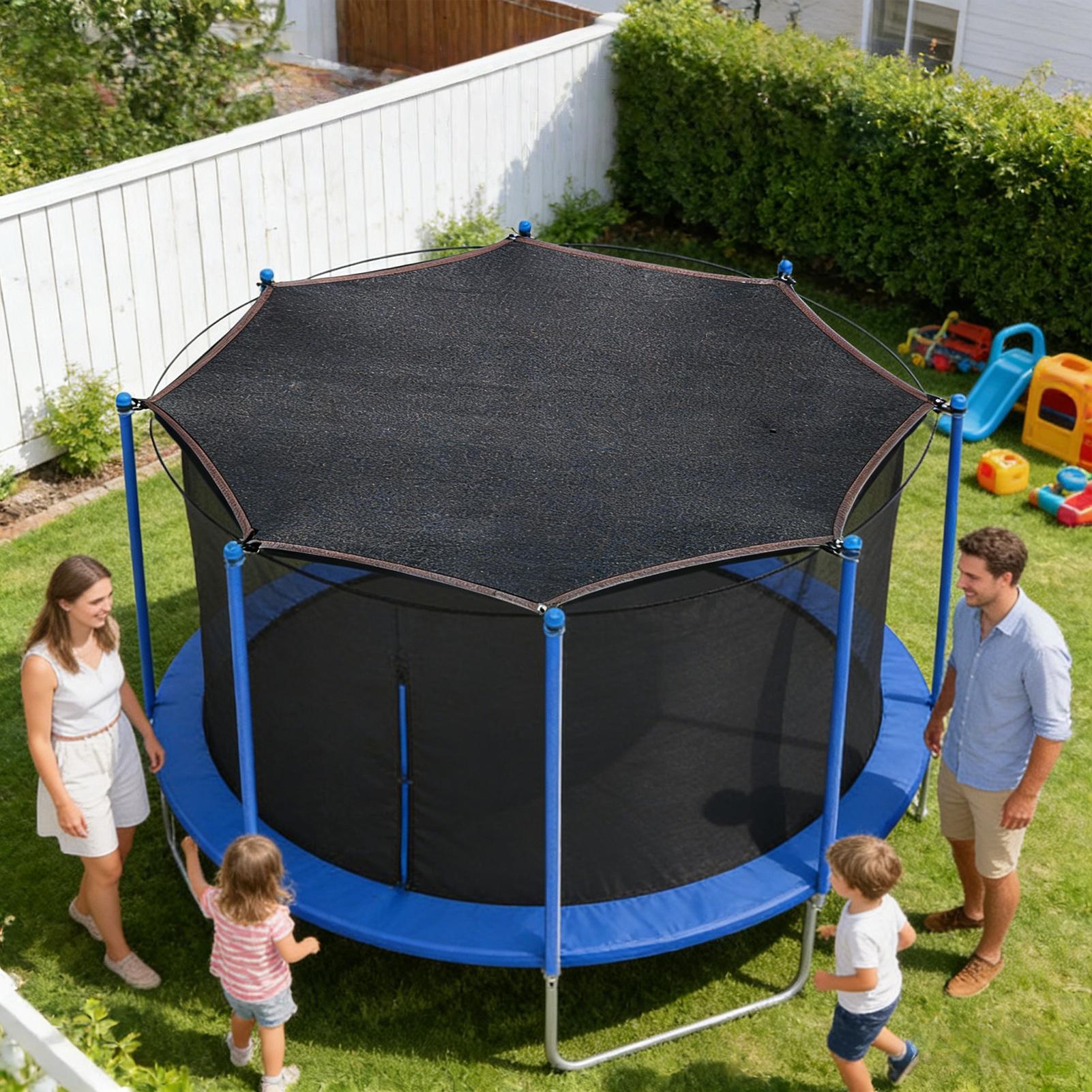 Toldo de malla para trampolín  - Sun Sail Shade reseña y precio