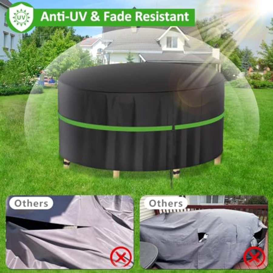 Fundas redondas para muebles d - Outdoor Furniture Table And Chairs reseña y precio