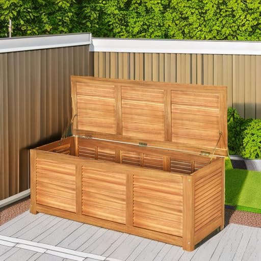 Banco de almacenamiento de mad - Garden Storage Box reseña y precio