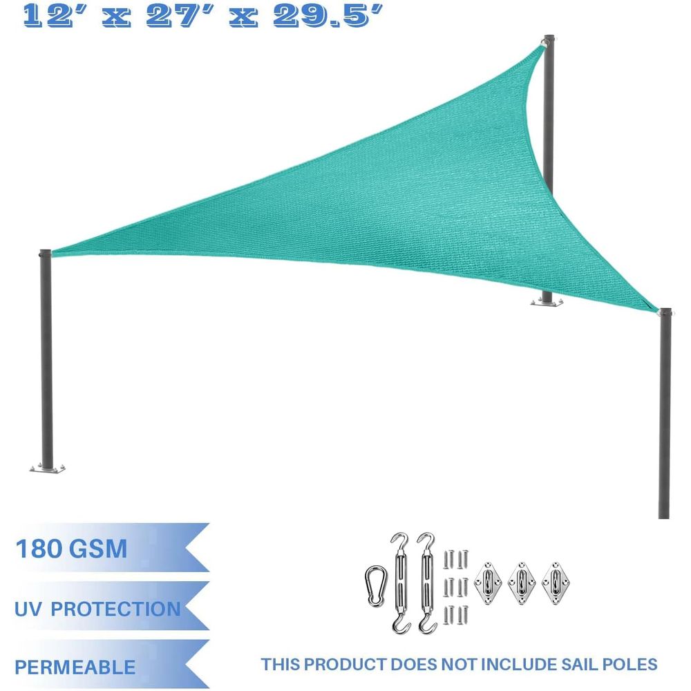 Vela de Sombra de 12' x 27' x  - Sun Sail Shade reseña y precio