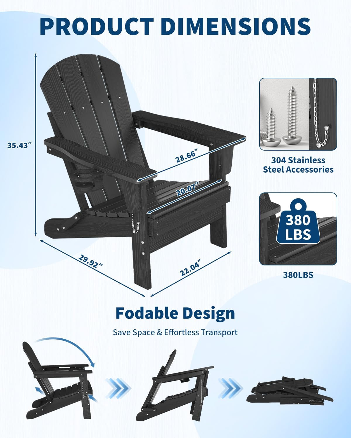Silla Adirondack Plegable de P - Adirondack Chair Wood reseña y precio