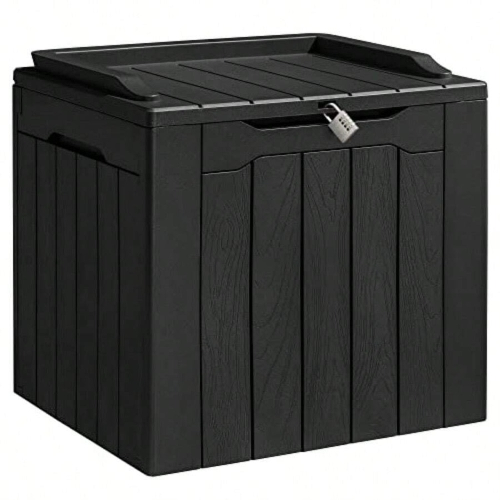 Caja de almacenamiento de resi - Garden Storage Box reseña y precio