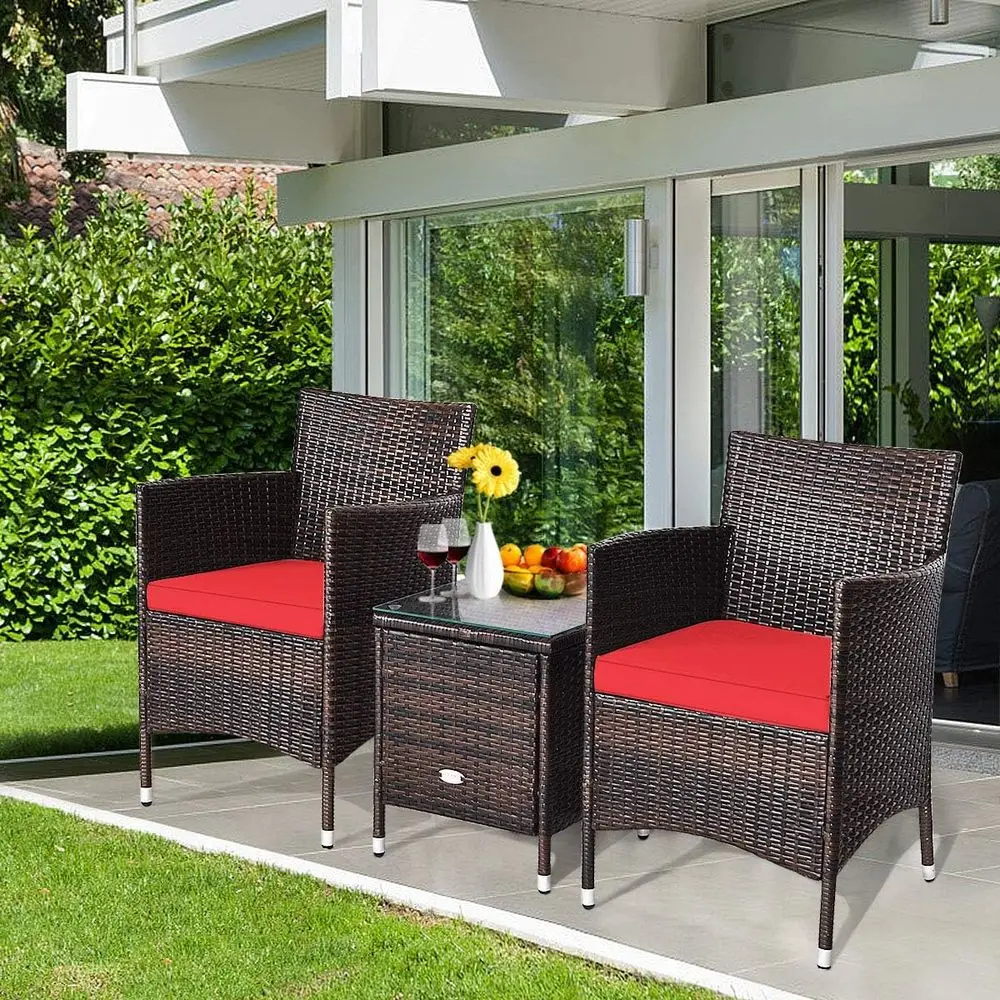Conjunto de Muebles de Mimbre  - Outdoor Furniture Table And Chairs reseña y precio
