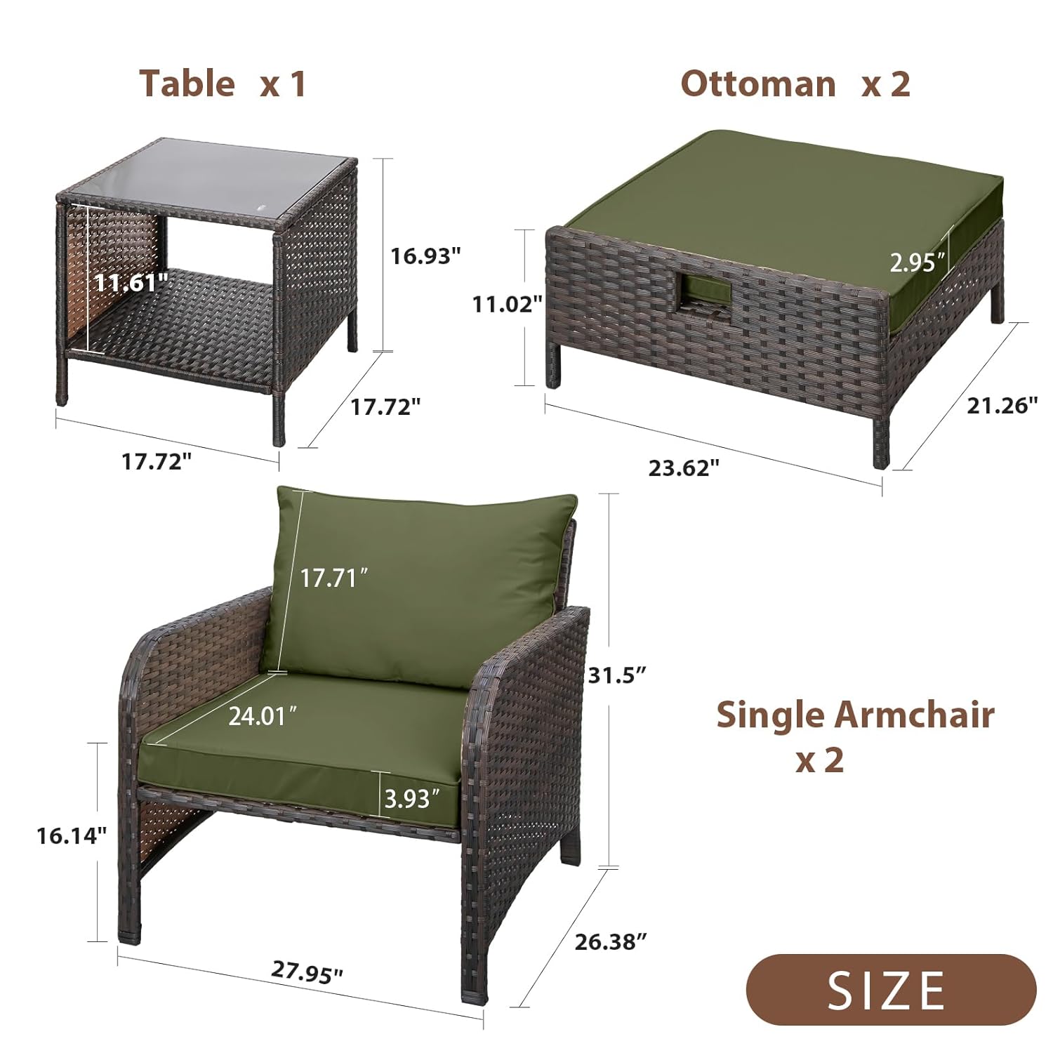 Conjunto de Muebles de Jardín  - Outdoor Furniture Table And Chairs reseña y precio