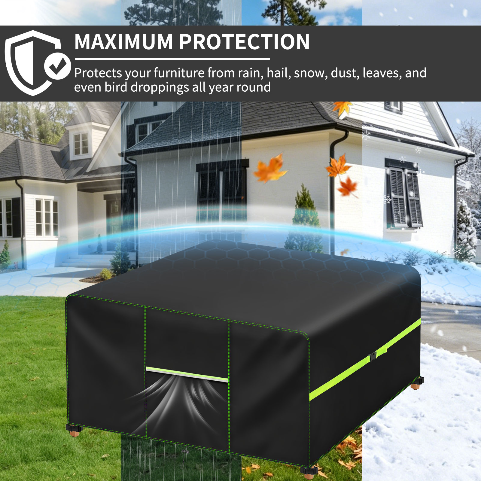 Funda para Muebles de Jardín c - Outdoor Furniture Table And Chairs reseña y precio
