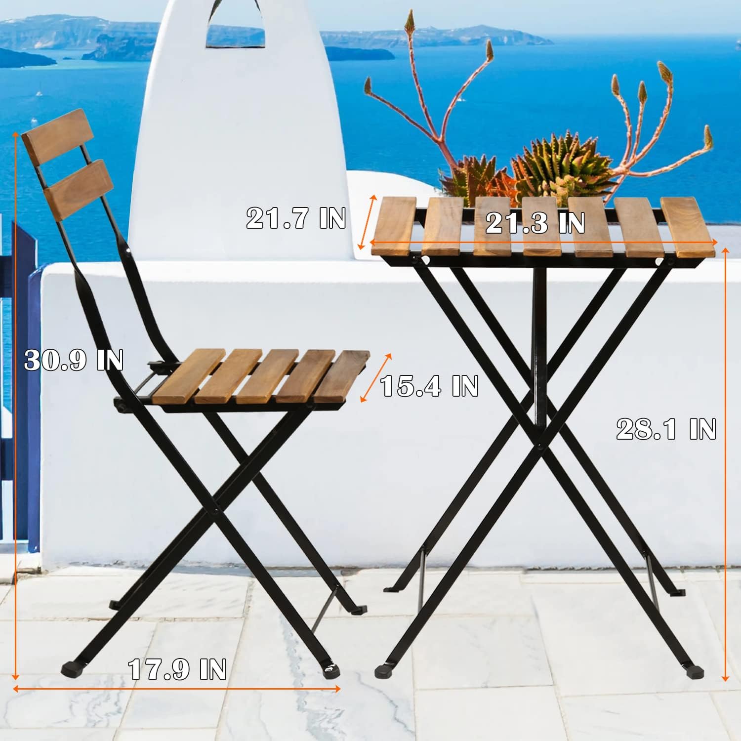 Conjunto de bistró plegable de - Outdoor Furniture Sofa reseña y precio