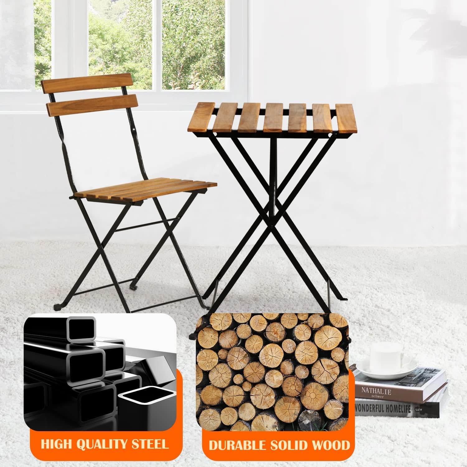 Conjunto de bistró plegable de - Outdoor Furniture Sofa reseña y precio