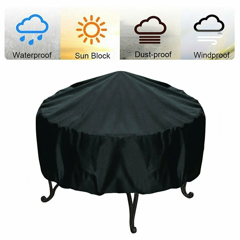 Cubierta redonda para fogón De - Outdoor Furniture Weatherproof reseña y precio