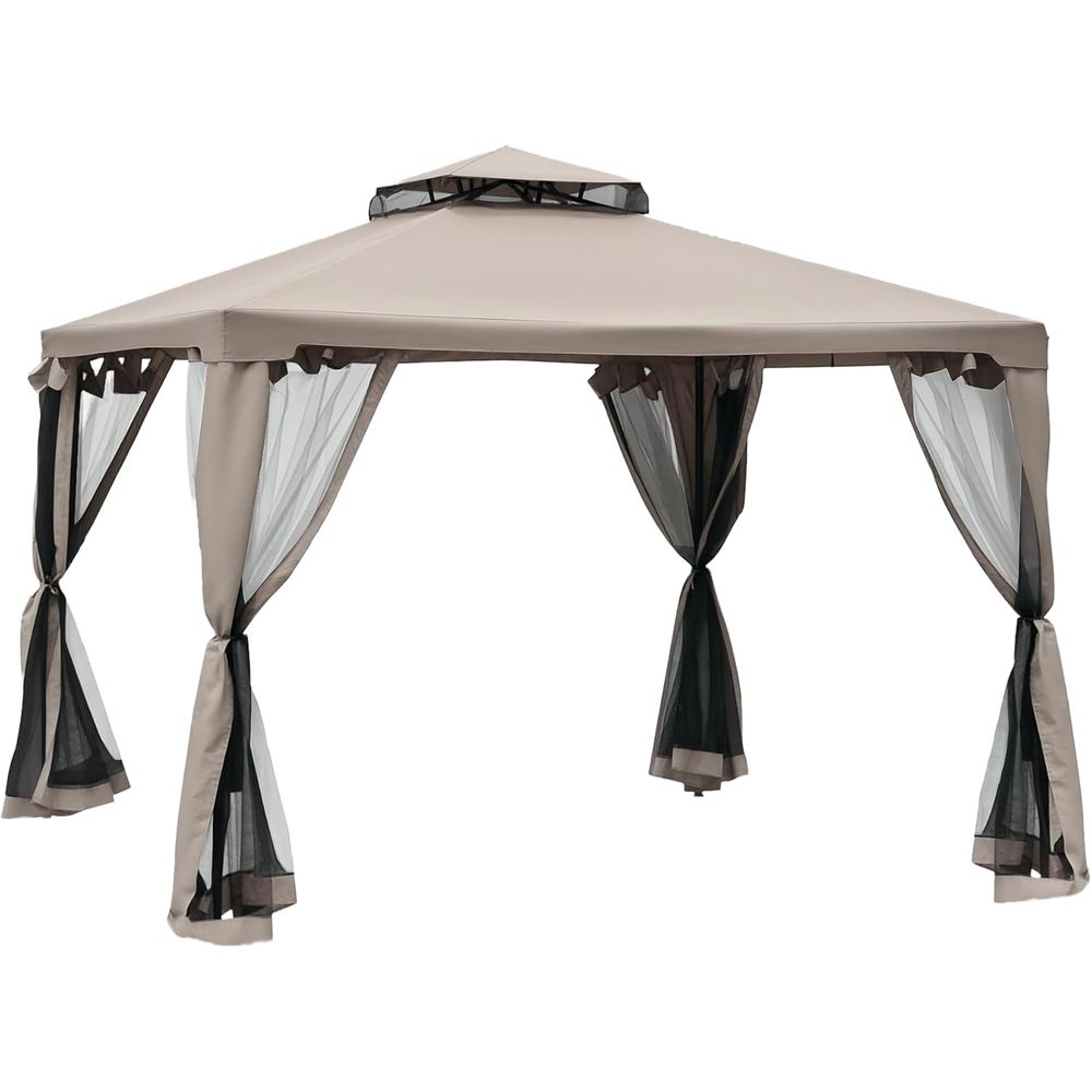 Gazebo para Patio de 9.6' x 9. - Outdoor Furniture Sofa reseña y precio