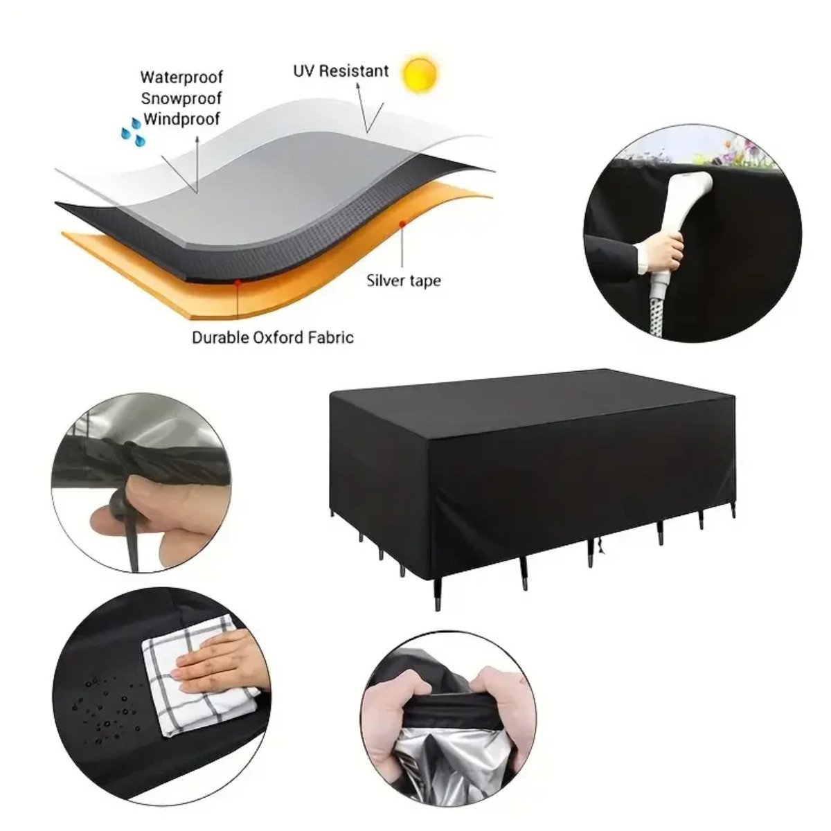 Fundas para Mesa y Sillas de P - Outdoor Furniture Table And Chairs reseña y precio