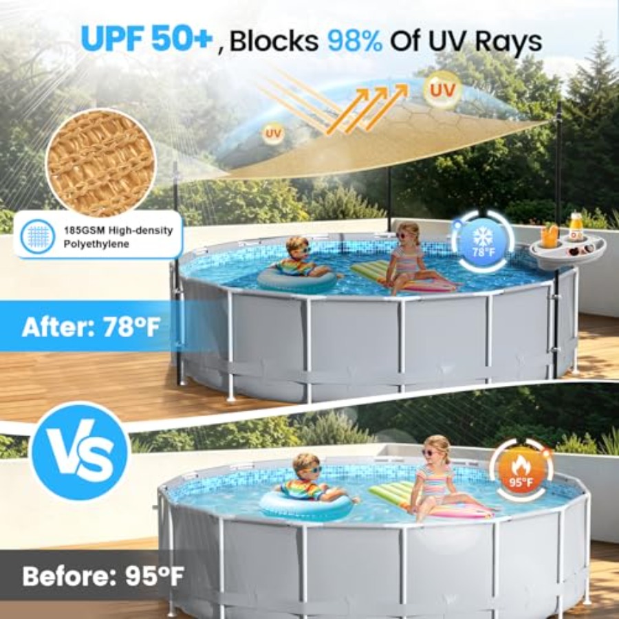 Toldo de Sombra para Exteriore - Sun Sail Shade reseña y precio