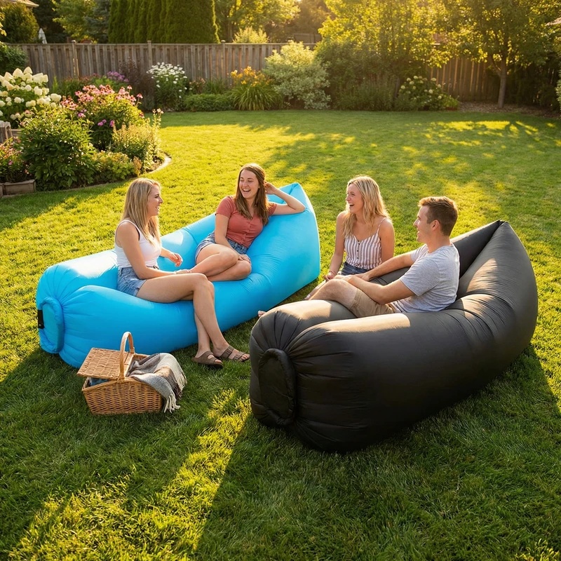 Sofá inflable portátil, ligero - Outdoor Furniture Sofa reseña y precio