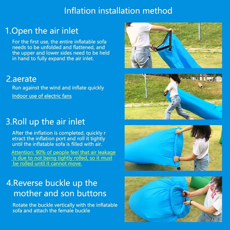 Sofá inflable portátil, ligero - Outdoor Furniture Sofa reseña y precio