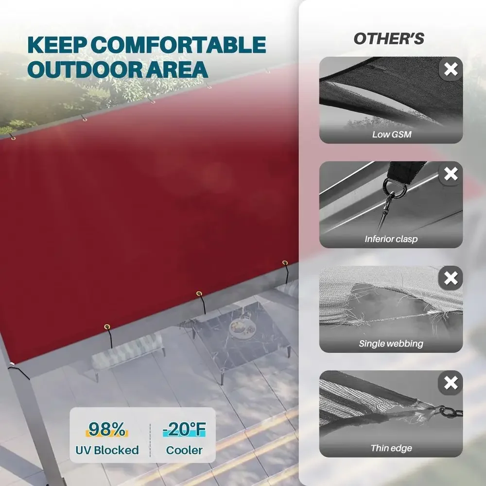 Vela de Sombra Impermeable de  - Sun Sail Shade reseña y precio
