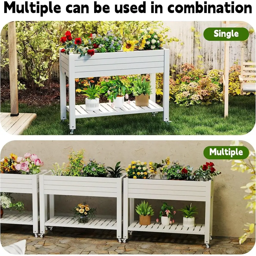 Jardinera Elevada con Patas y  - Garden Storage Box reseña y precio
