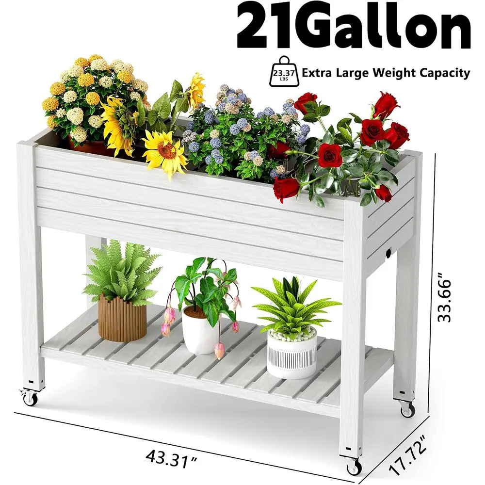 Jardinera Elevada con Patas y  - Garden Storage Box reseña y precio